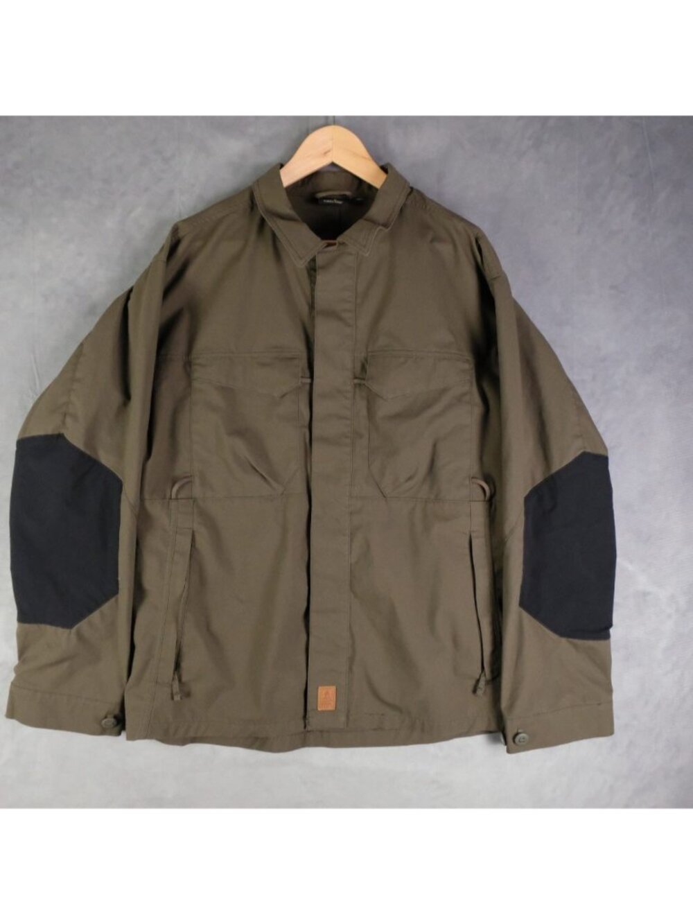 Helikon-Tex Jacket Mens Large Olive Green Black Duracanvas Woodsman Outdoor
